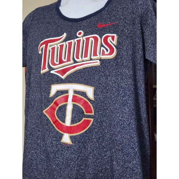 Minnesota Twins T Shirt‎ Men's Large Nike Dri Fit Performance Short Sleeve MLB - Picture 4 of 8